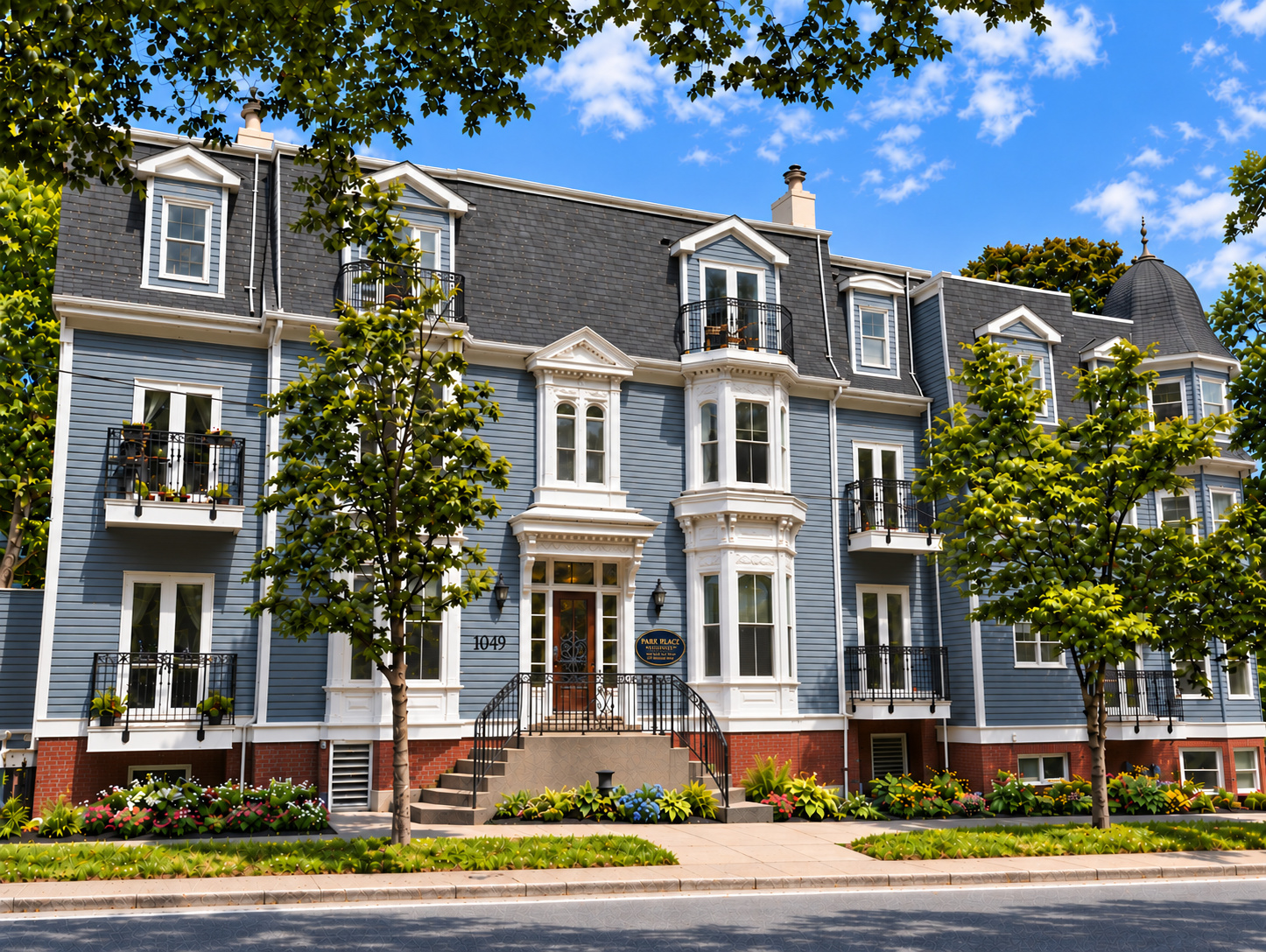 Full front view of Park Place Residences